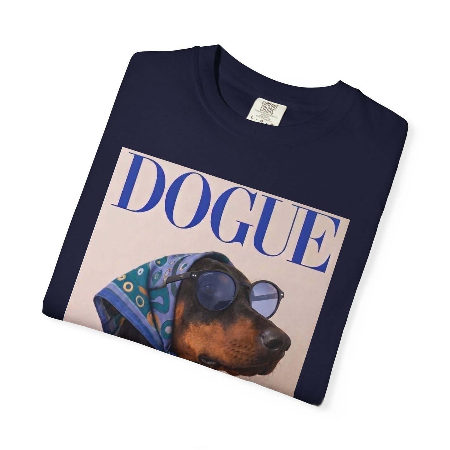 Doberman DOGUE Magazine Graphic T-Shirt - Funny Dog Tee