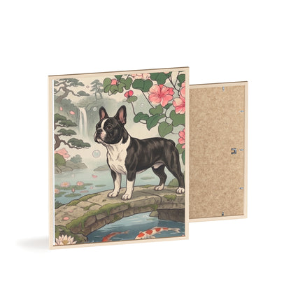 French Bulldog Japanese Style Art Poster - Vintage Frenchie Ukiyo-e Wall Art