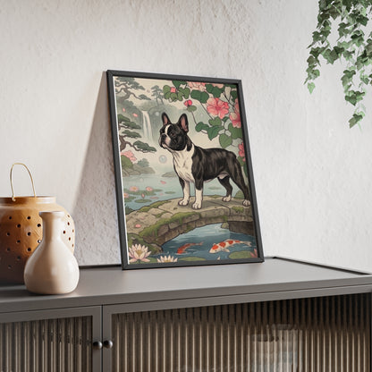 French Bulldog Japanese Style Art Poster - Vintage Frenchie Ukiyo-e Wall Art