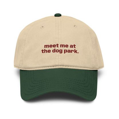 Meet me at the dog park- Vintage Baseball Cap