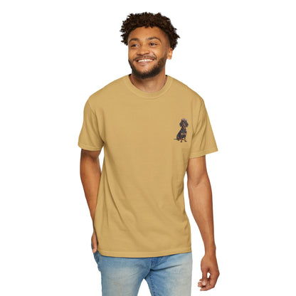 Cool Dachshund Captain T-Shirt - Funny Wiener Dog Graphic Tee
