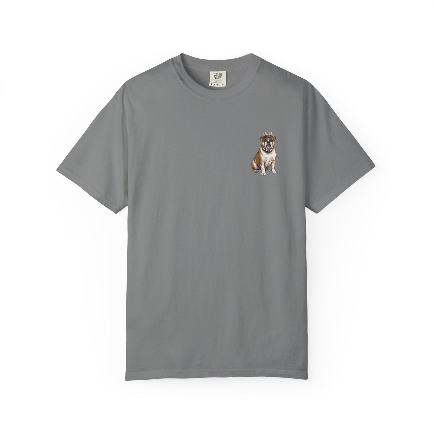 Cool English Bulldog Sailor Captain T-Shirt - Double-Sided Dog Tee