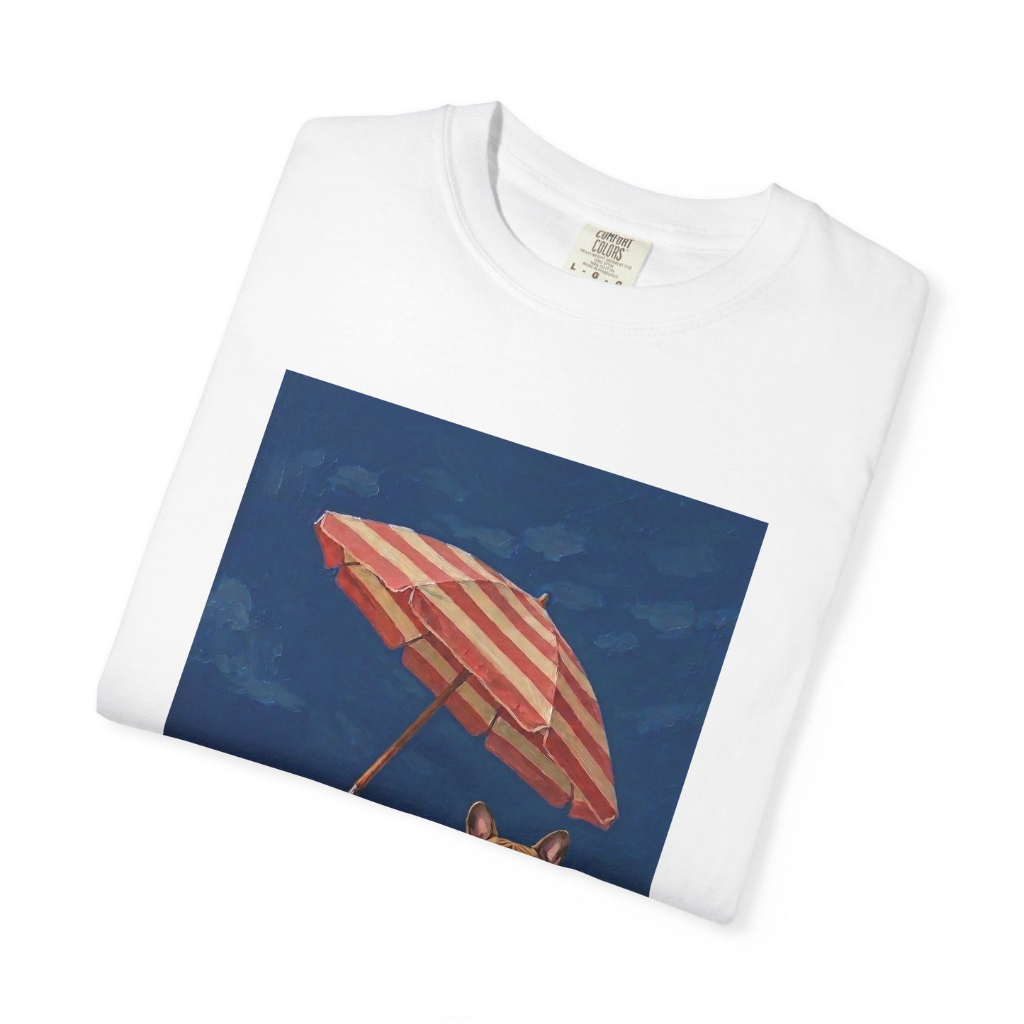 French Bulldog Beach Day Graphic T-Shirt - Vintage Summer Dog Tee