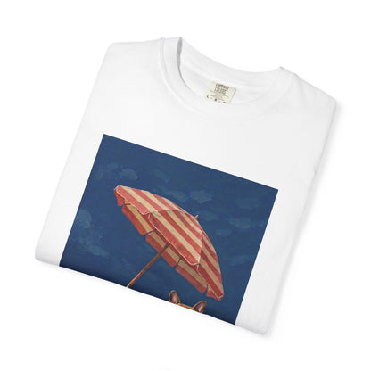 French Bulldog Beach Day Graphic T-Shirt - Vintage Summer Dog Tee