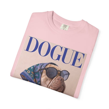 French Bulldog DOGUE Magazine Graphic T-Shirt - Funny Frenchie Tee