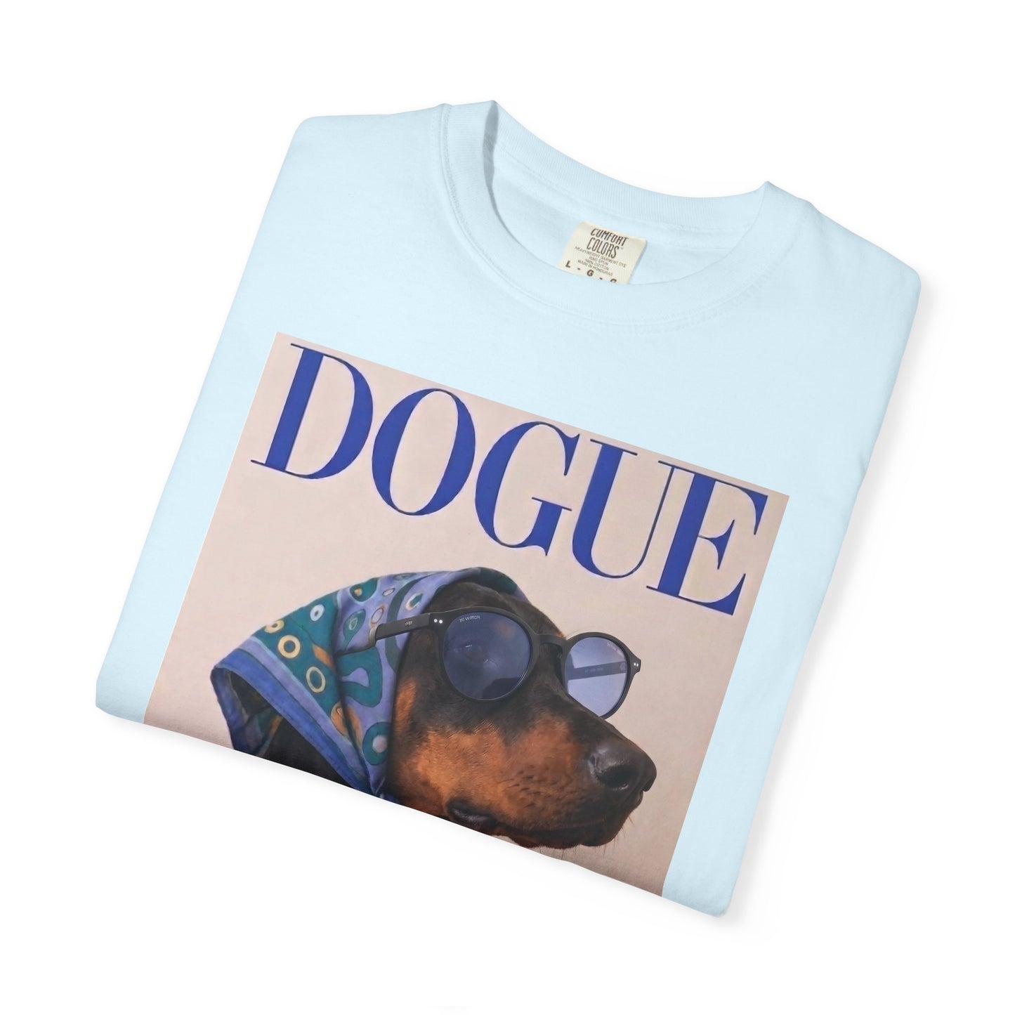 Doberman DOGUE Magazine Graphic T-Shirt - Funny Dog Tee