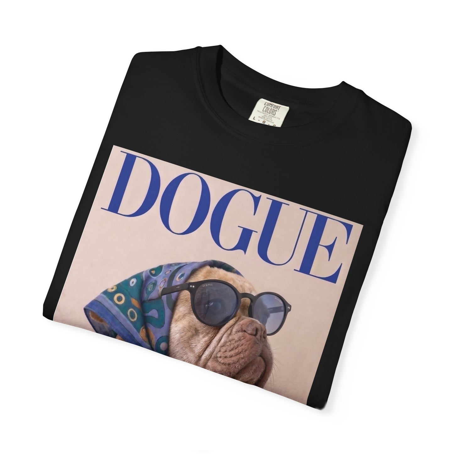 French Bulldog DOGUE Magazine Graphic T-Shirt - Funny Frenchie Tee