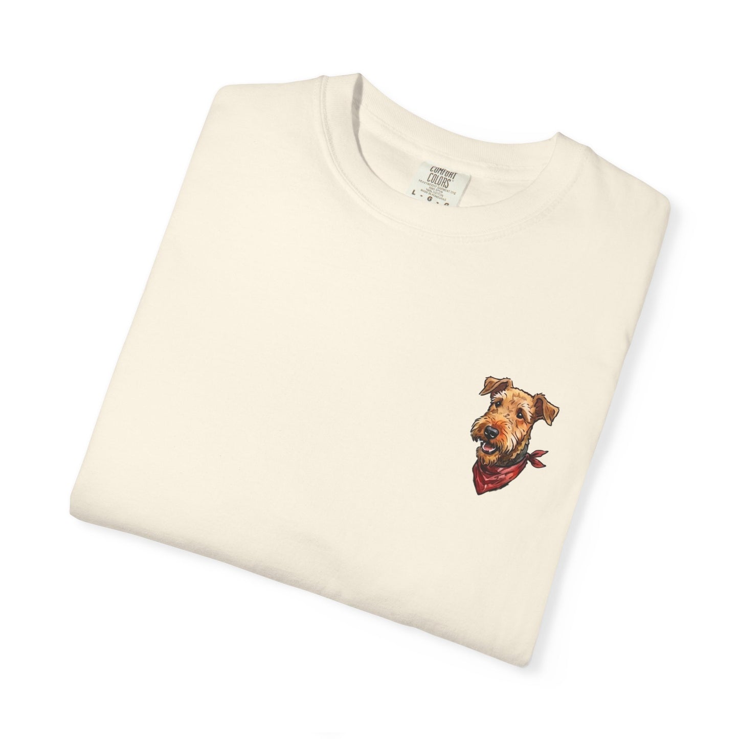 Beach AIREDALE TERRIER Dog On A Boat T-Shirt -  BOAT Day Pet Lover Crewneck