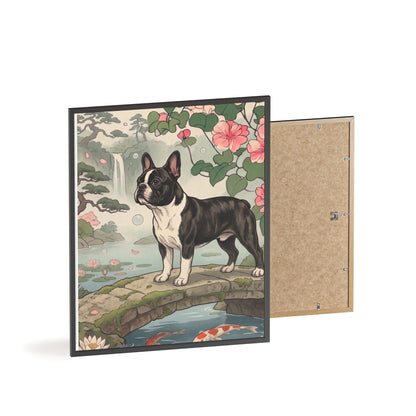 French Bulldog Japanese Style Art Poster - Vintage Frenchie Ukiyo-e Wall Art
