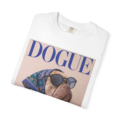 French Bulldog DOGUE Magazine Graphic T-Shirt - Funny Frenchie Tee