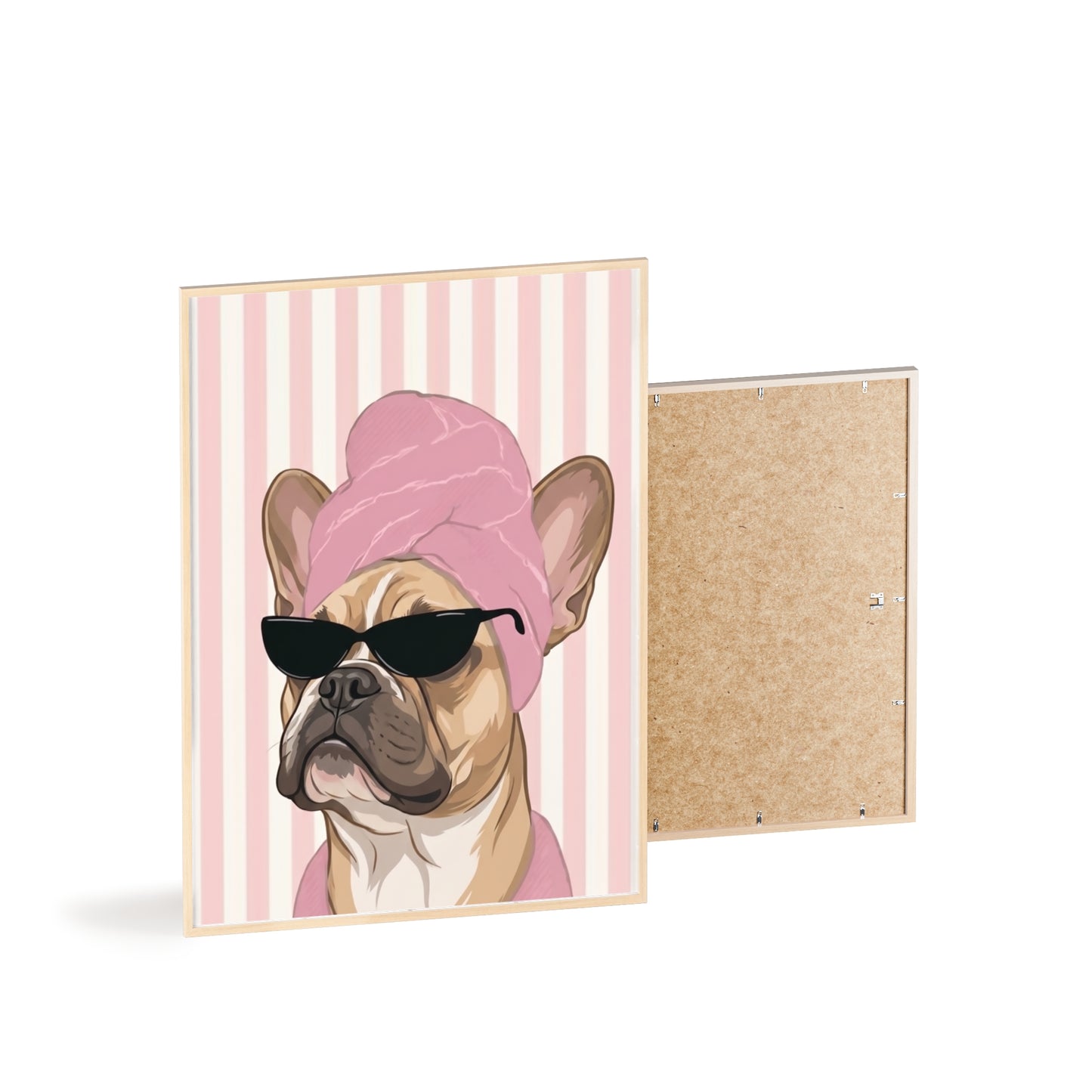 French Bulldog Bathroom Poster - Funny Frenchie Spa Wall Art