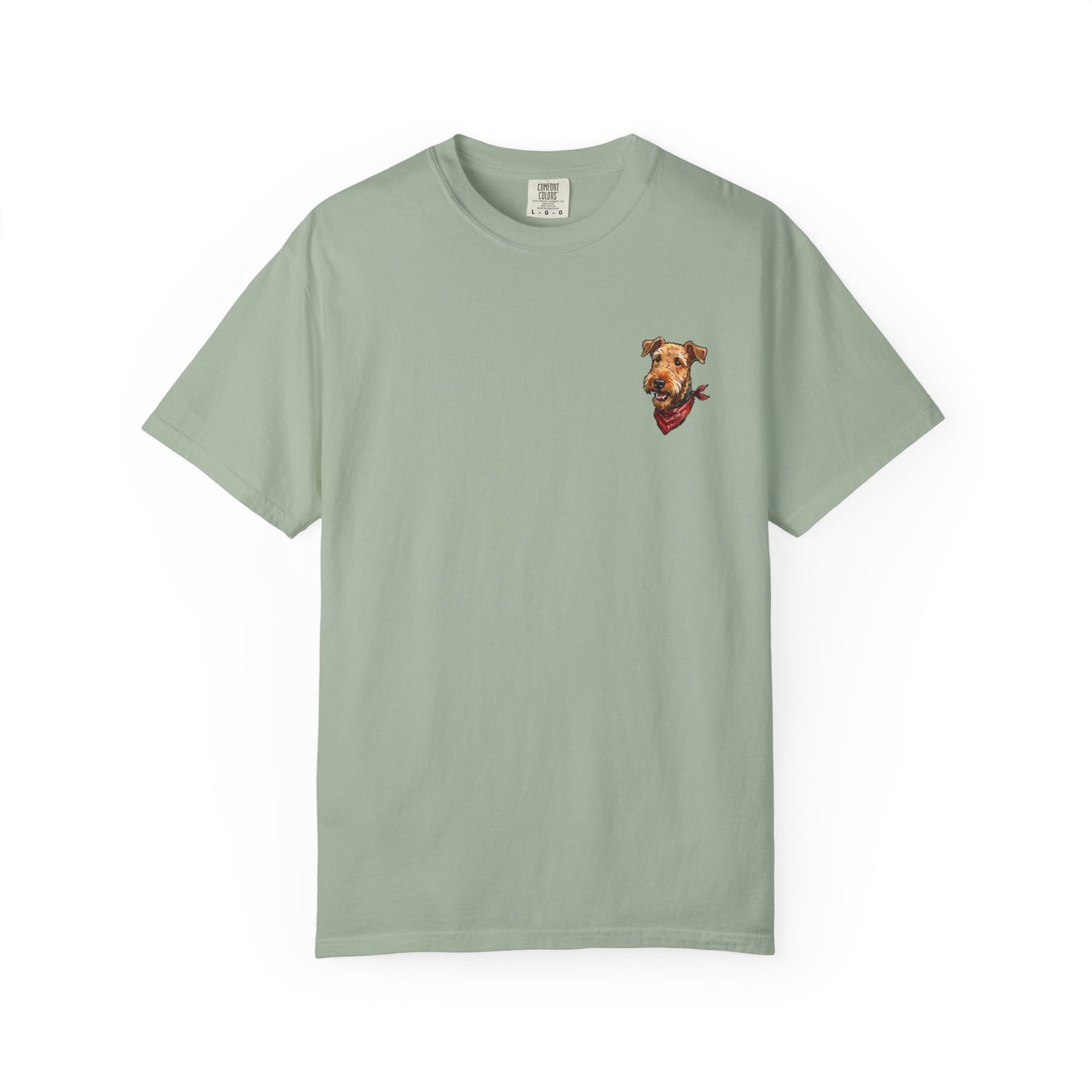 Beach AIREDALE TERRIER Dog On A Boat T-Shirt -  BOAT Day Pet Lover Crewneck