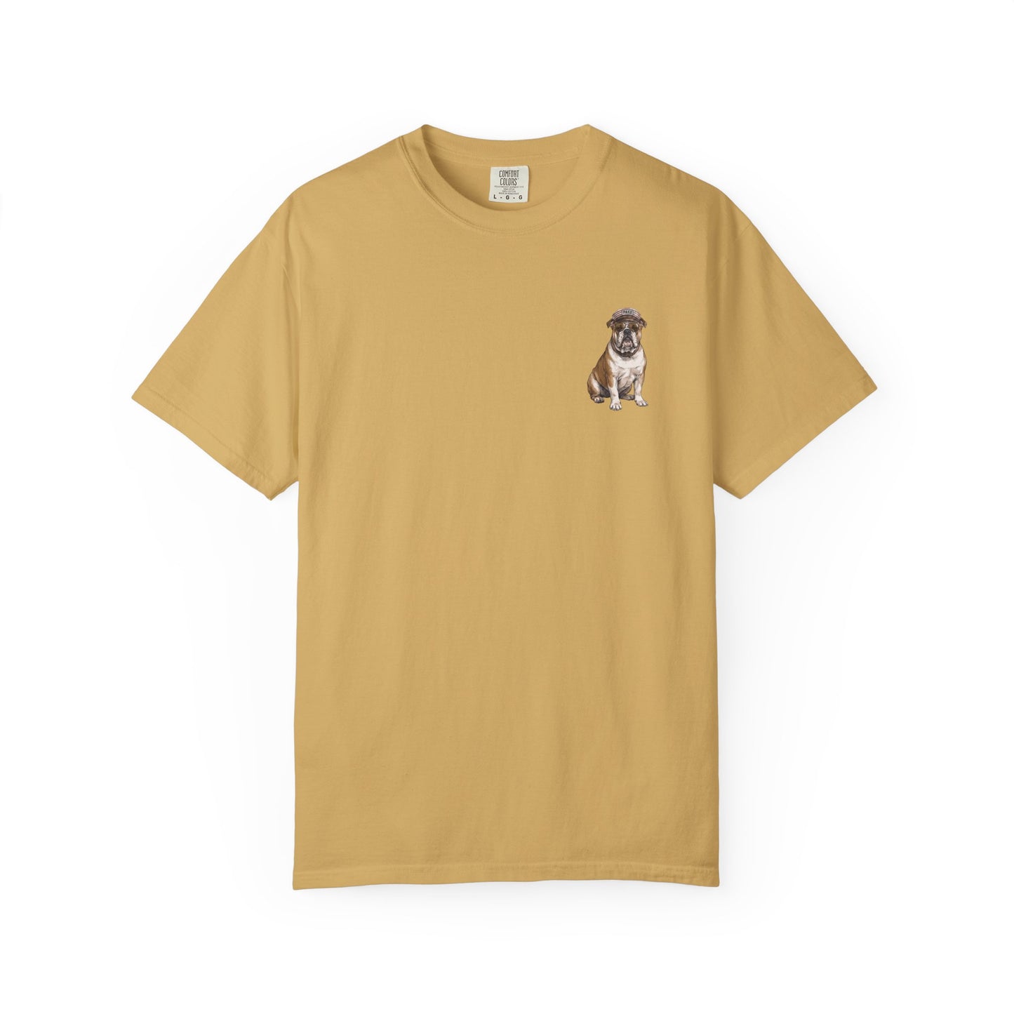Cool English Bulldog Sailor Captain T-Shirt - Double-Sided Dog Tee