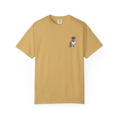 Cool English Bulldog Sailor Captain T-Shirt - Double-Sided Dog Tee