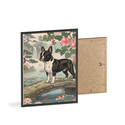 French Bulldog Japanese Style Art Poster - Vintage Frenchie Ukiyo-e Wall Art