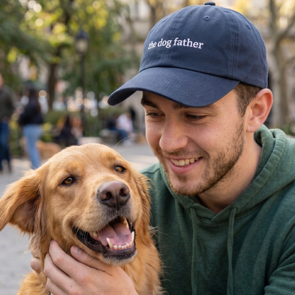 The Dog Father embroidered Cap  Classic Dad Hat for Dog Dads